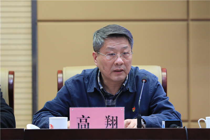 省教育廳體衛(wèi)藝處二級調(diào)研員高翔就高校返校復(fù)學(xué)后的疫情防控問題作出安排.jpg